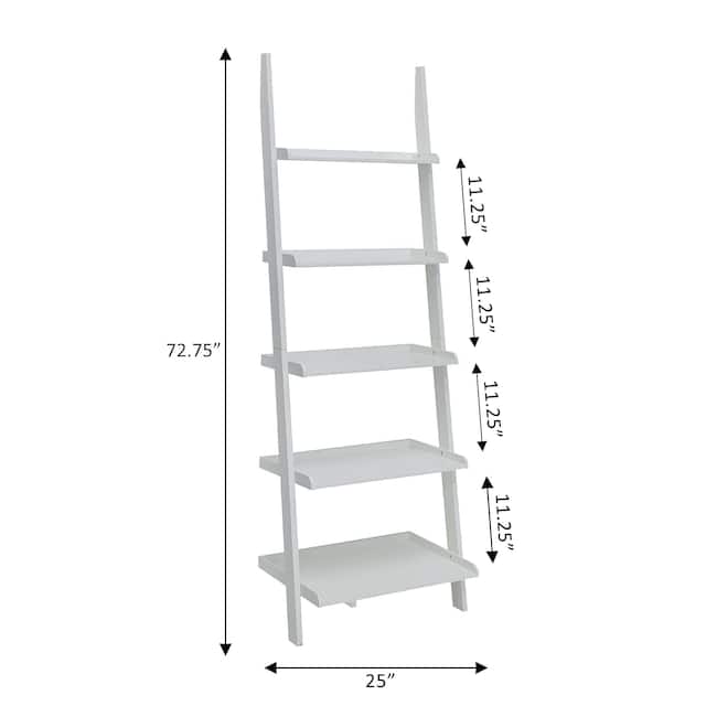 Porch & Den Jon Wooden Bookshelf Ladder