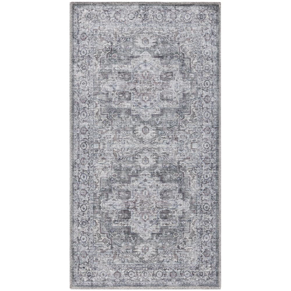 New Concept Washables Persian Boho Machine Washable Area Rug