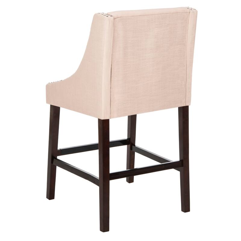 SAFAVIEH Madelijne 29.5 Inch Bar Stool - 23" W x 23" D x 44" H - 23Wx23Dx44H