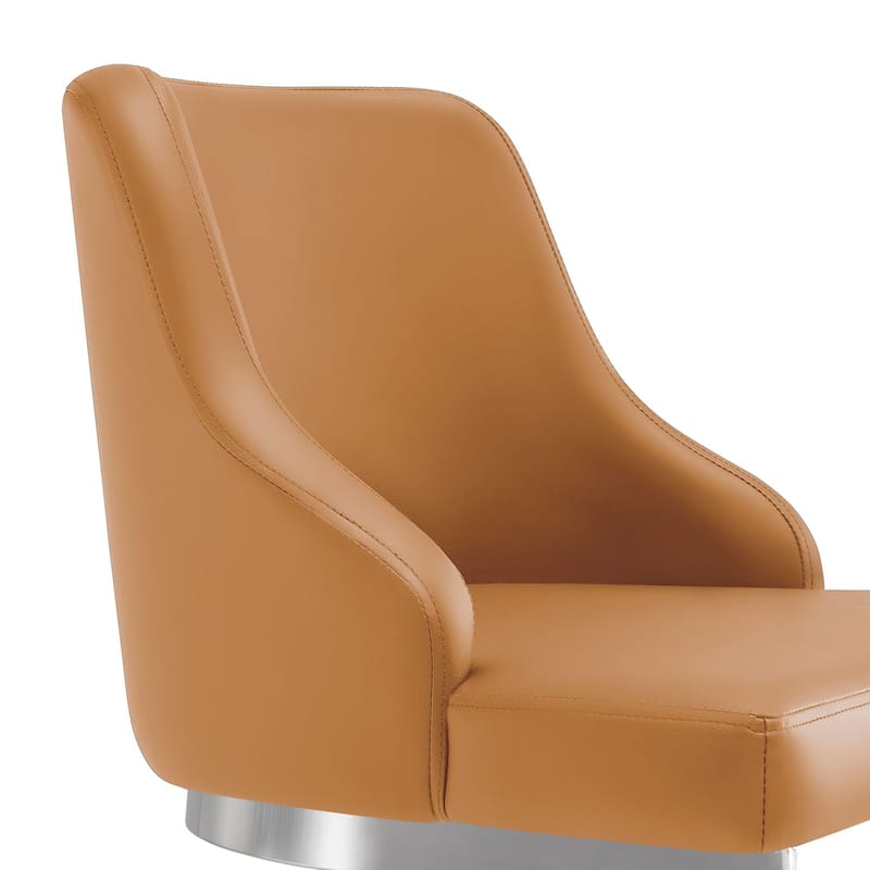 Velvet/ Faux Leather Upholstered Counter Stools, Set of 2 - 18.9"W x 20.5"D x 36.6"H