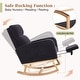 preview thumbnail 101 of 105, HOMYKA Rocking Chair for Nursery with Footrest