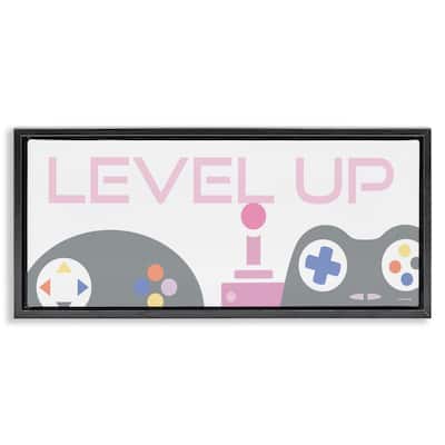 Stupell Level Up Retro Joysticks Framed Floater Canvas Wall Art Design By Yass Naffas Designs