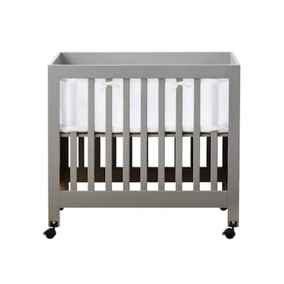 BreathableBaby Breathable Mesh Liner for Mini Cribs, Classic 3mm Mesh (Size 4M Covers 4 Sides, Mini Cribs Only)