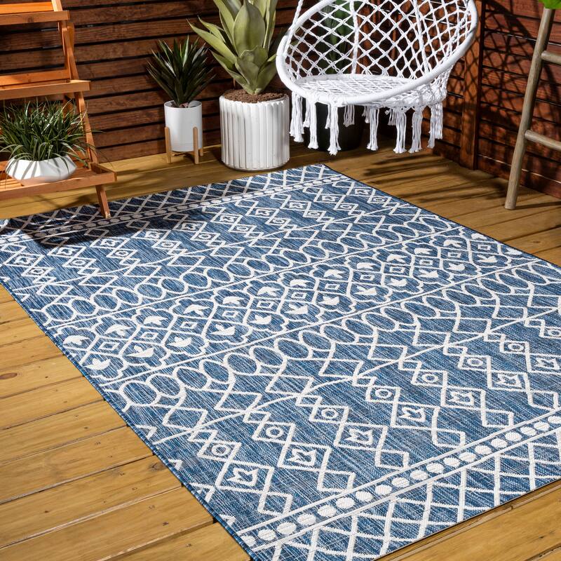 JONATHAN Y Nokat Tribal Bohemian Indoor/Outdoor Area Rug