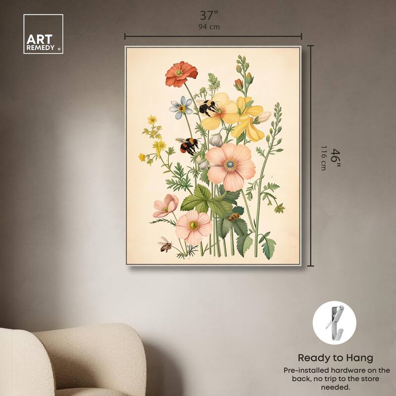 Pollinator Portrait I Canvas by Art Remedy