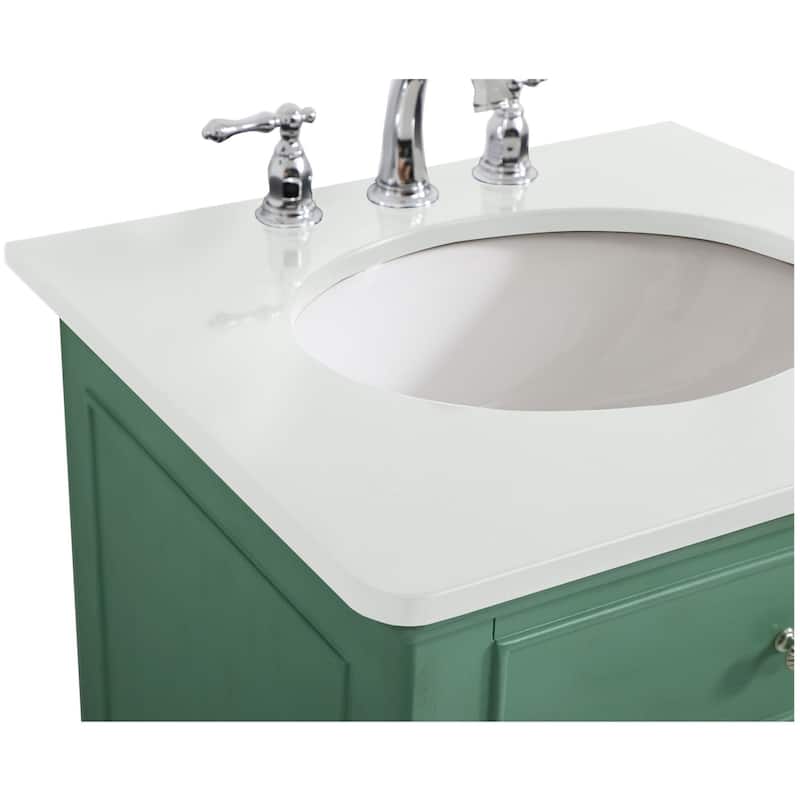 Elegant Lighting VF12324-VW Otto 24" Free Standing Single Basin Vanity