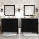 preview thumbnail 159 of 161, GDFStudio - Elysia Wood Bathroom Vanity with Ceramic Sink & Storage Cabinet Organizer 72" - Espresso