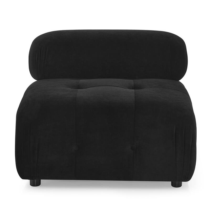 Modular L Shaped Sectional Sofa, Button Tufted Designed with Ottoman