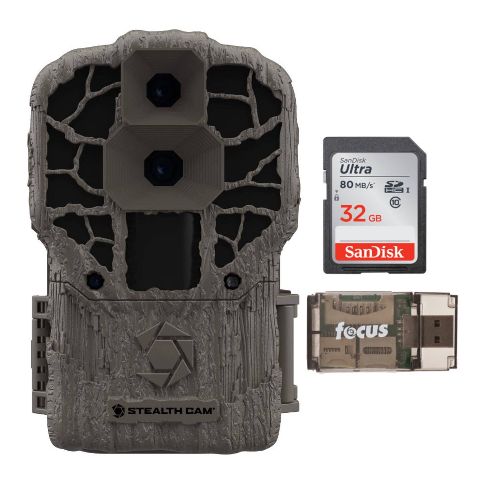 Stealth Cam Ds4k Max 32mp Trail Camera With 32gb Sd Card Card Reader Overstock 32485503