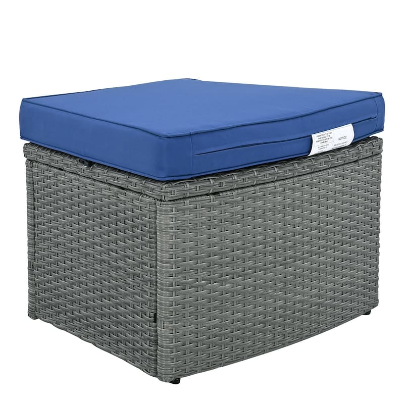 10-Piece Outdoor PE Wicker Sofa Set with Cushions