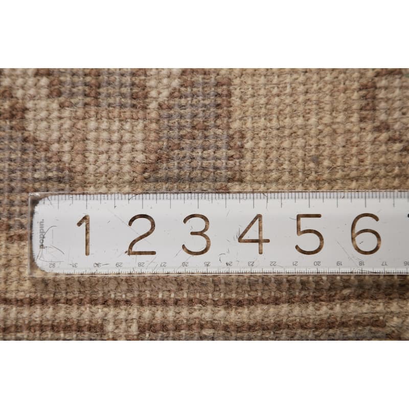 Oushak Indian Large Rug Handmade Oriental Grey Wool Carpet - 9'8" x 13'7"