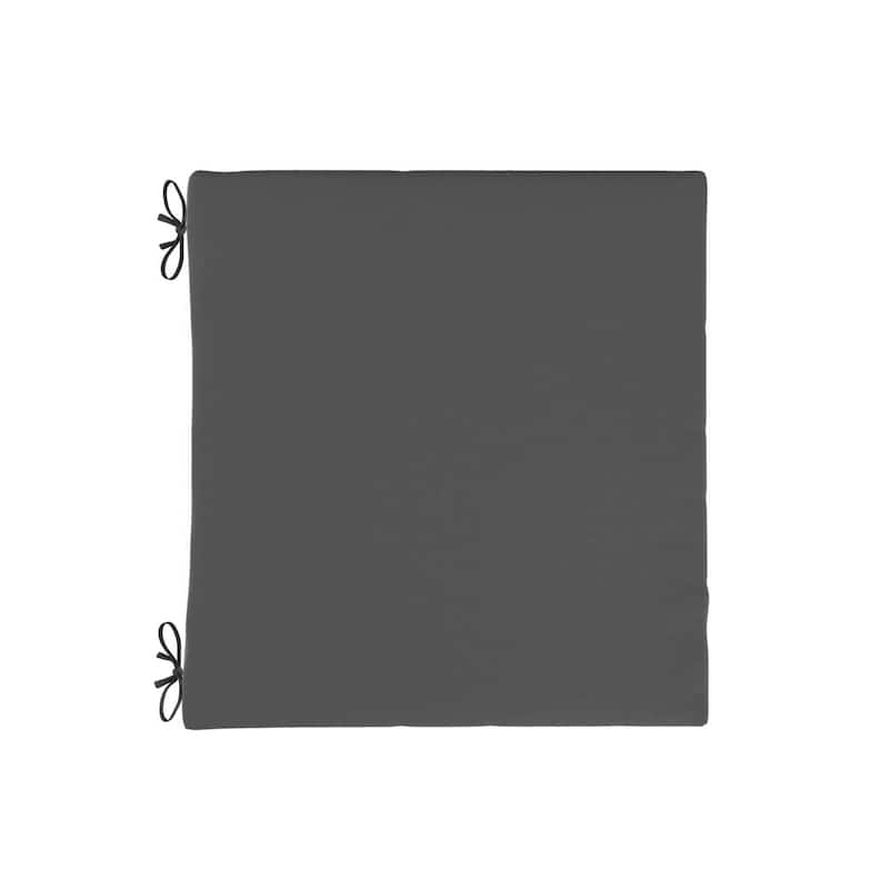 California Umbrella Outdoor Chair Pad Set of 2, 18" x 18", 2.5" Thick, Solstice Olefin Fabric