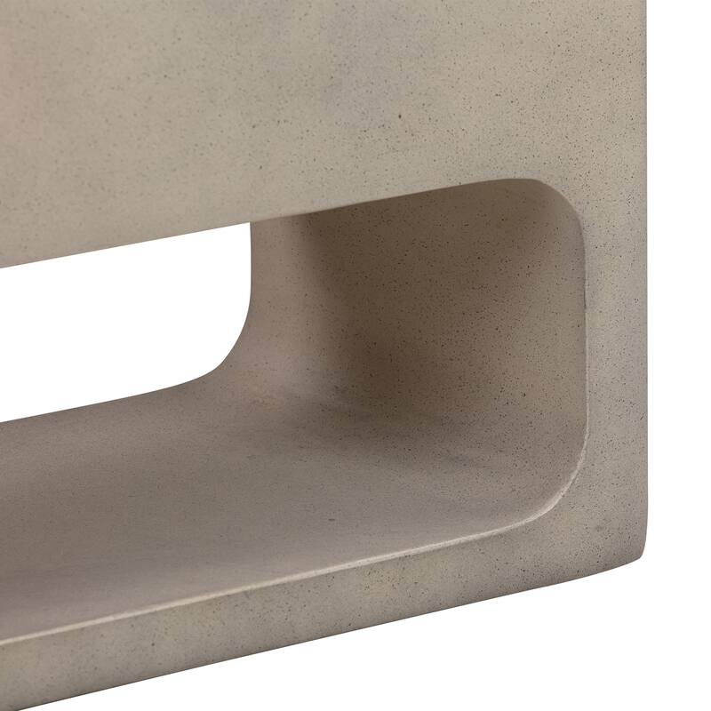 Sunstone Modern Indoor Outdoor Lightweight Concrete Planter