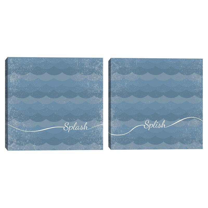 Splish & Splash by Design Lab Canvas S/2 by Design Lab Canvas Art Prints