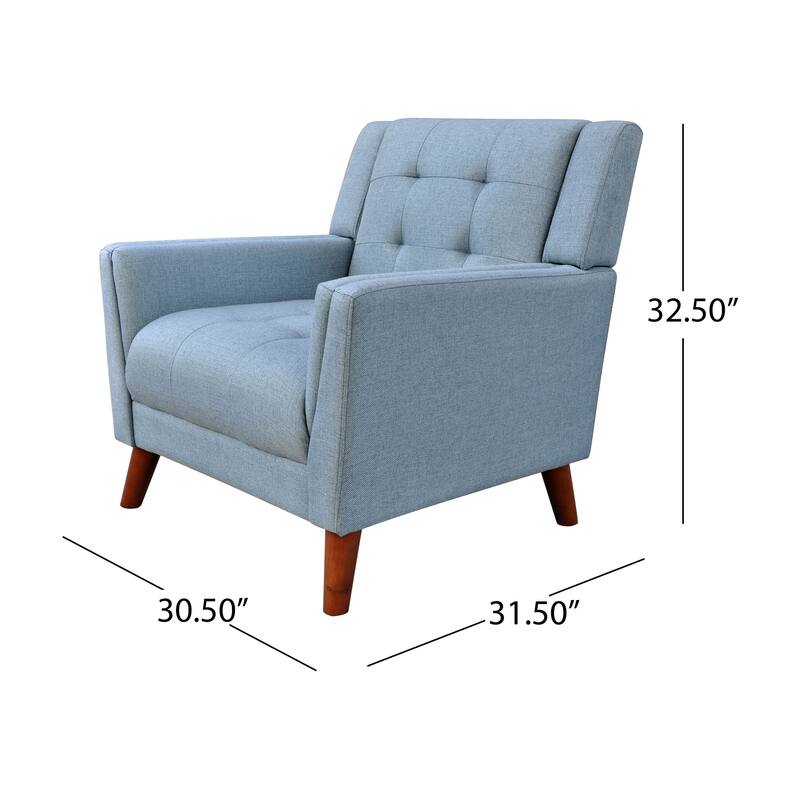 Mid Century Modern Accent Chair, Living Room Chairs Wingback Armchair