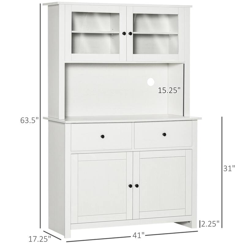 Pantry Storage Cabinet with 4 Shelves