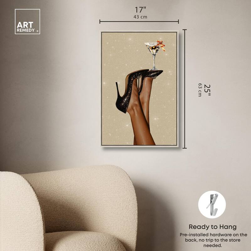 Martini on Display Canvas by Art Remedy