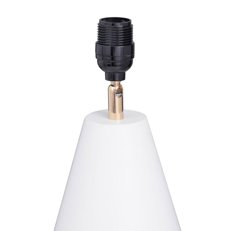 CosmoLiving by Cosmopolitan Black or White Metal Table Lamp with Gold Accents - 16 x 16 x 27