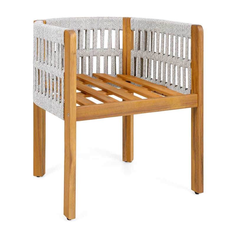 Christopher Knight Home - Isolde Acacia Wood Outdoor Dining Chair（Set of 2）