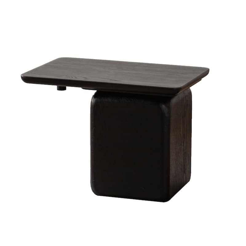 Vintage Fashion Style Square Coffee Table Set with Wood Grain Finish(Set of 2)