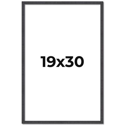 19x30 Frame Brown Solid Wood Picture Frame - Complete Modern Photo