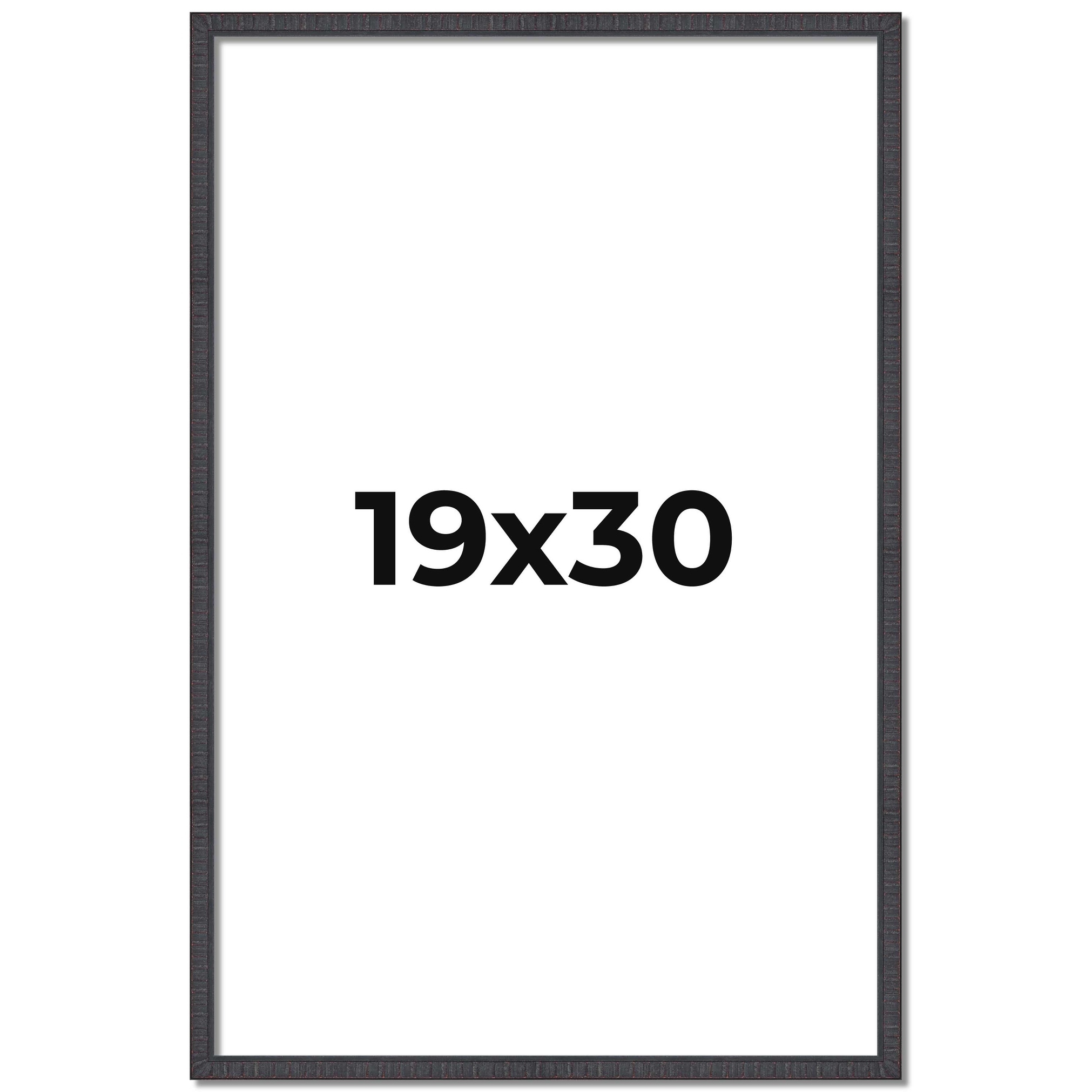 19x30 Frame Brown Solid Wood Picture Frame - Complete Modern Photo