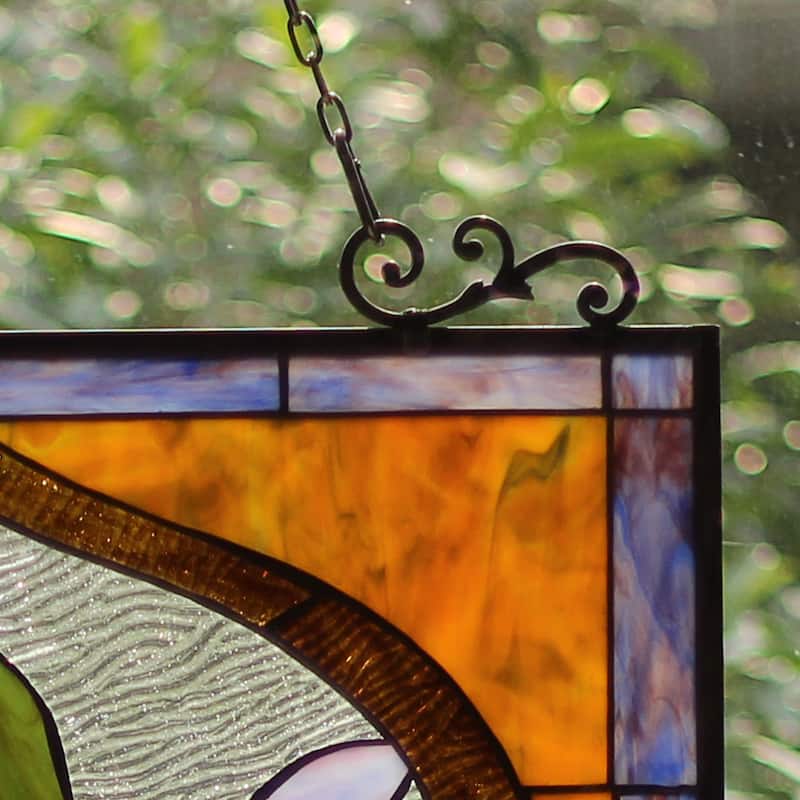 Bird/ Butterfly/ Floral Design Window Panel/ Suncatcher