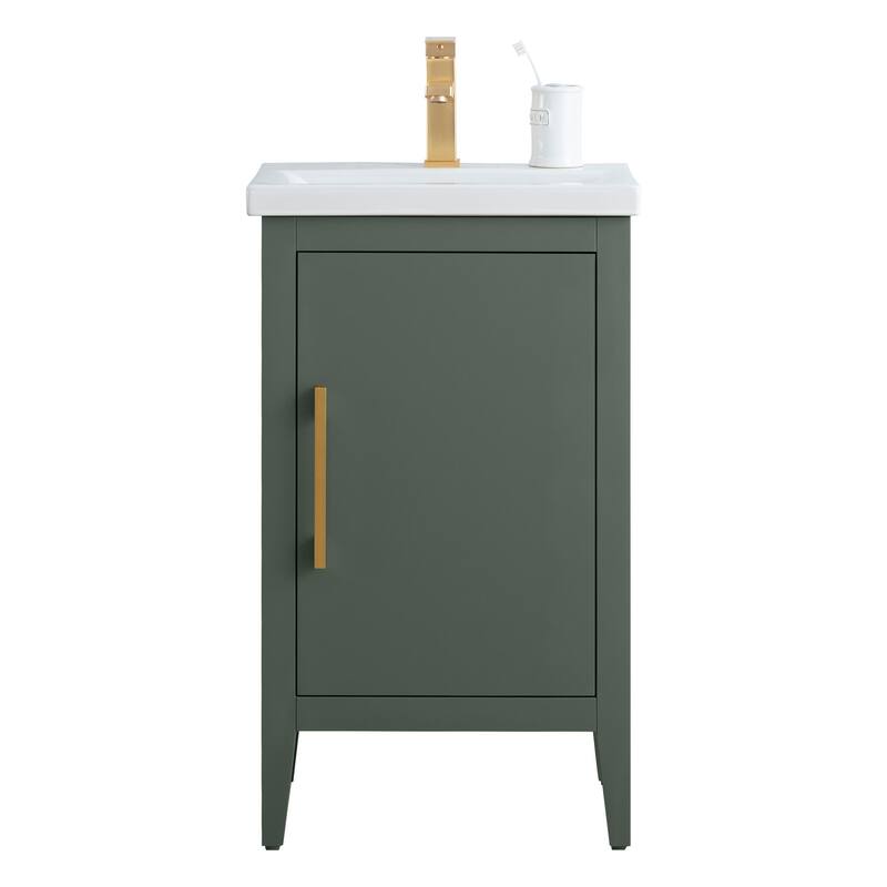 Vanity Art 20" or 24" or 30" Single Sink Bathroom Vanity Cabinet with Ceramic Top