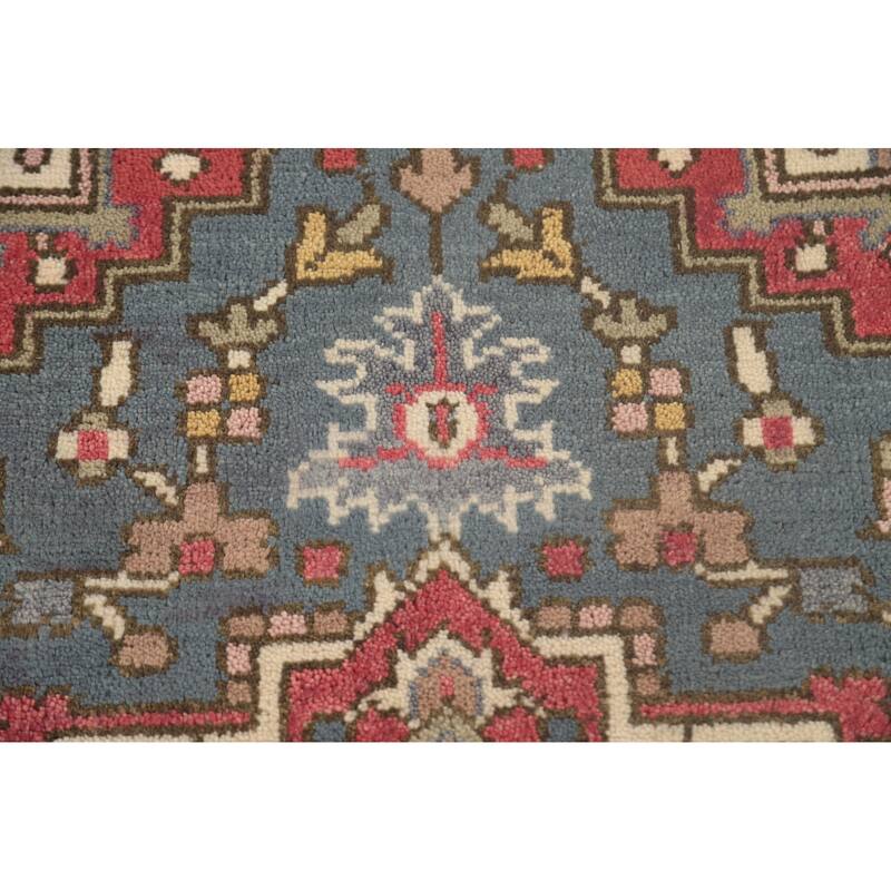 Traditional Heriz-Serapi Oriental Accent Rug Handmade Wool Carpet - 3'11"x 5'11"
