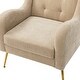 preview thumbnail 28 of 53, Hyperboreüs Upholstery Accent Armchair with Tufted Back by HULALA HOME