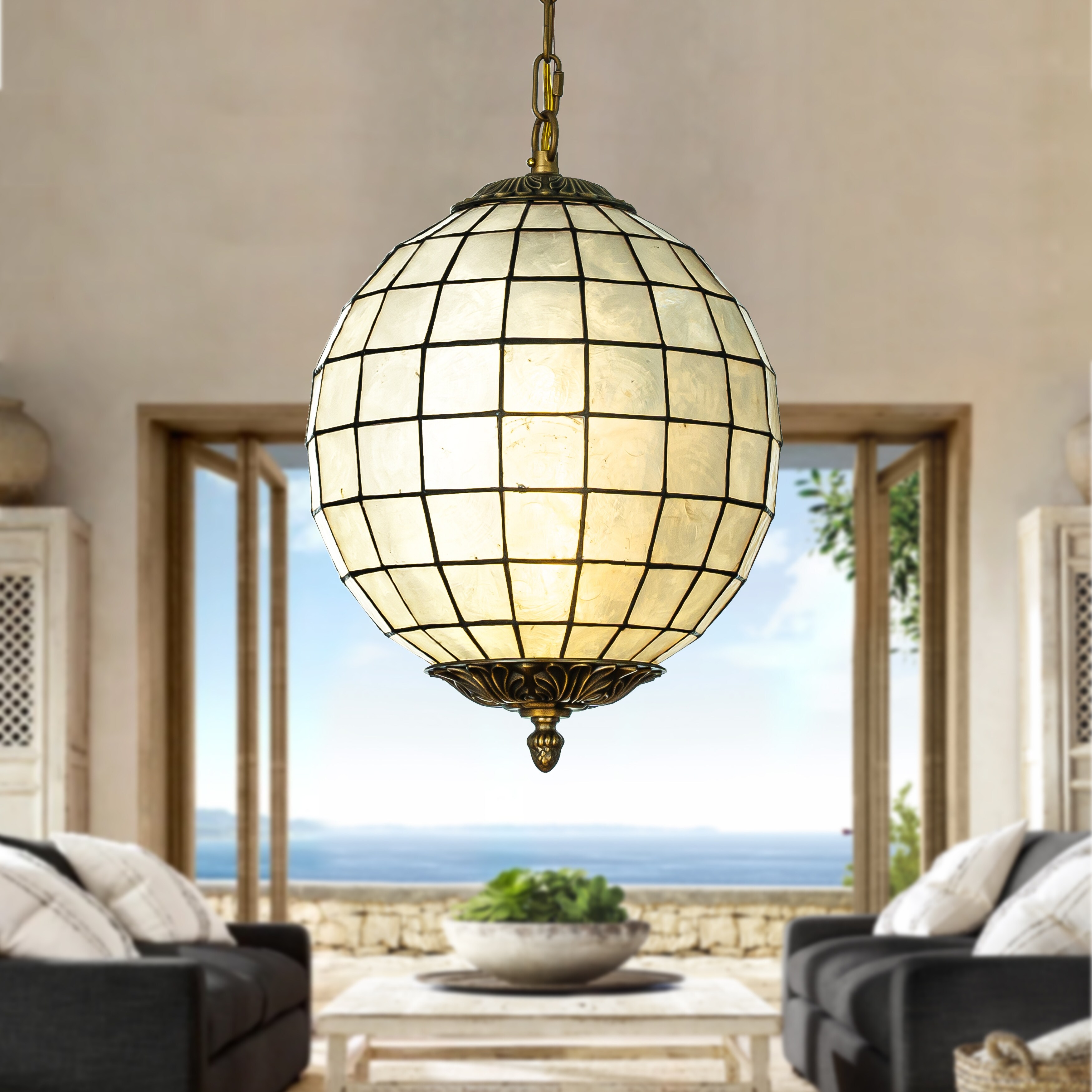 Capiz globe light hotsell
