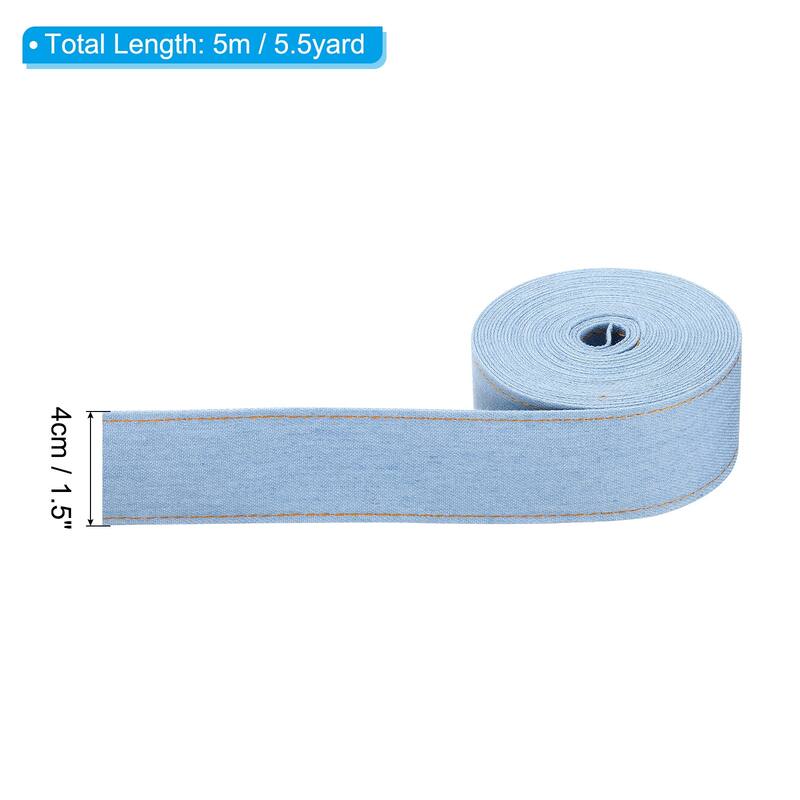 Denim Ribbon, 1 Roll 5.5 Yard Craft Strip