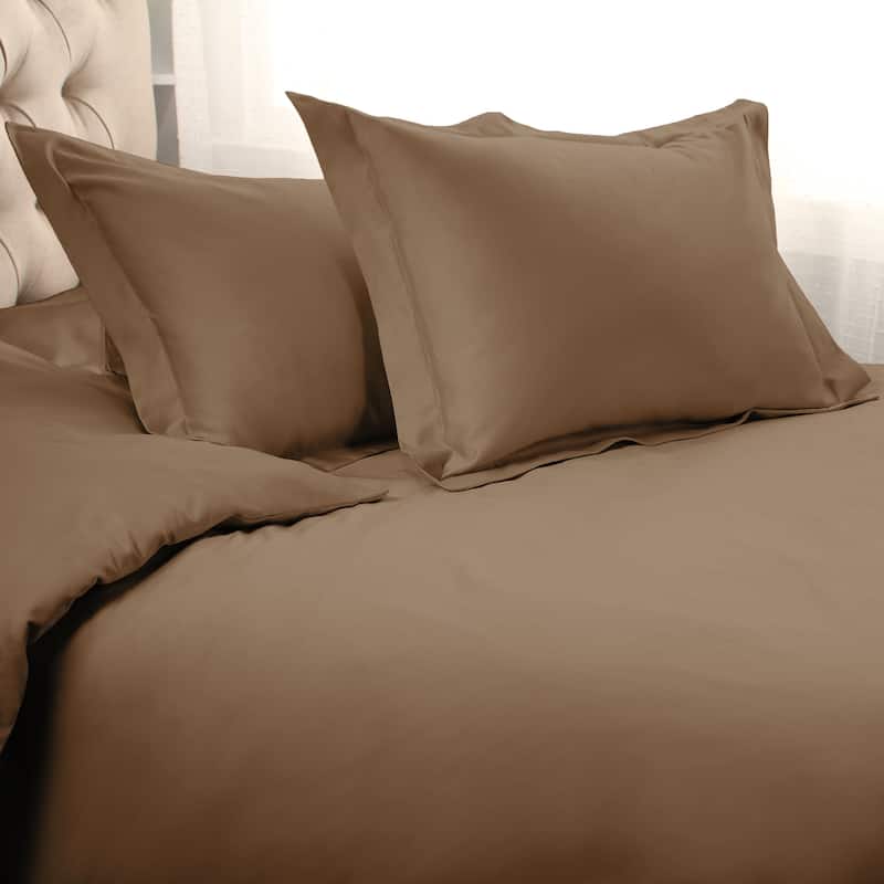 Egyptian Cotton 1000 Thread Count 3 Piece Duvet Cover Set by Superior - Taupe - King - Cal King