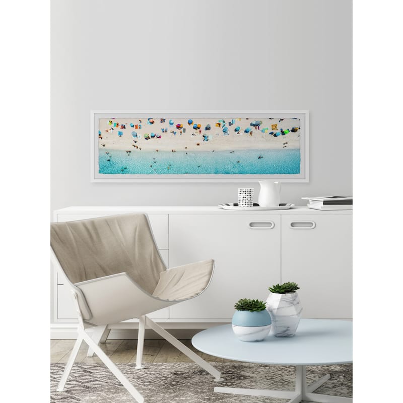 'Summer Beach Day' Framed Painting Print