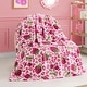 preview thumbnail 15 of 74, Juicy Couture 50"x70" Plush Kids Throw Blankets 50" x 70" - Hot Pink/Multi