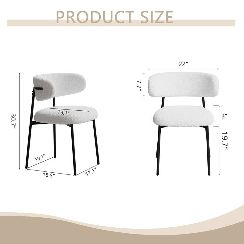 Parsons Chair Velvet Dining Chairs Set of 2, Modern Dining Chairs with Metal Legs, Side Chair Upholstered Chair