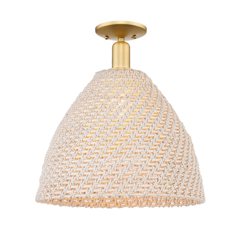 Innovations Lighting Downtown Urban - Natural Ballston Dome - 1 Light 16" Semi-Flush Mount Light