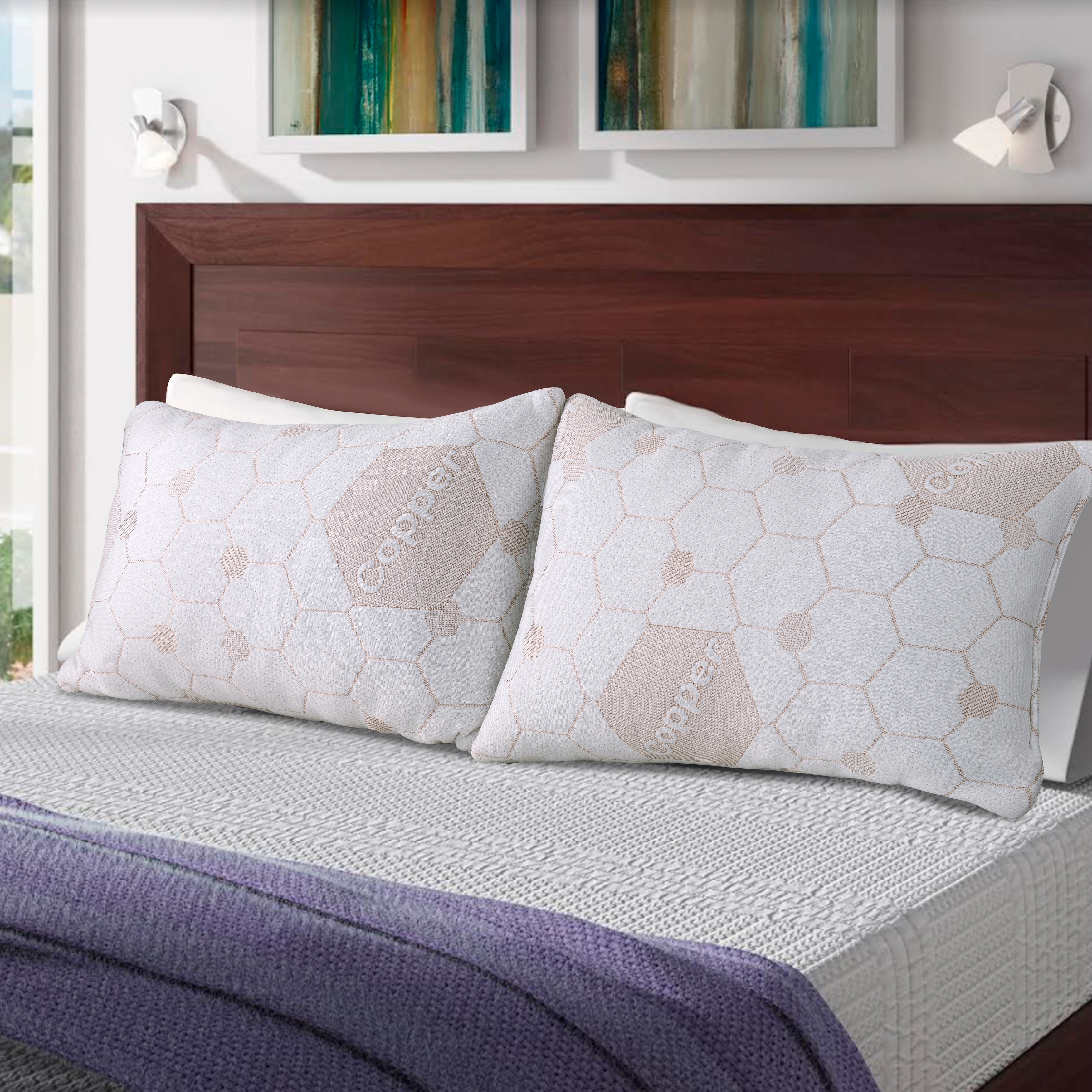 Copper memory foam pillow outlet