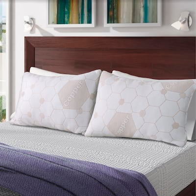 Copper Memory Foam Pillow 16" x 28"