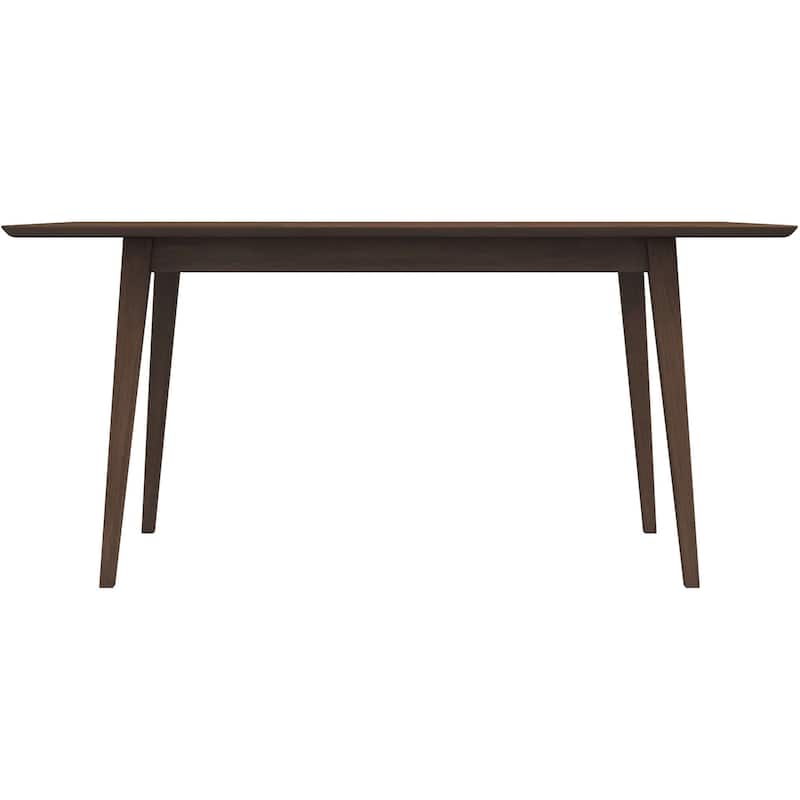GDFStudio - Mary Modern 47" Rectangular Solid Wood Dining Table with Beveled Edges