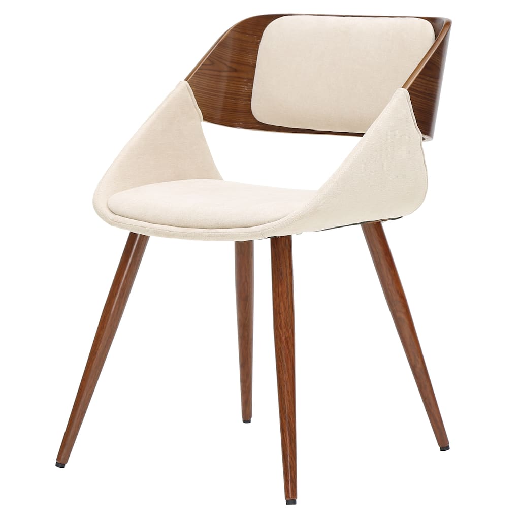 NPD Furniture Cyprus Upholstered Walnut Dining Chair