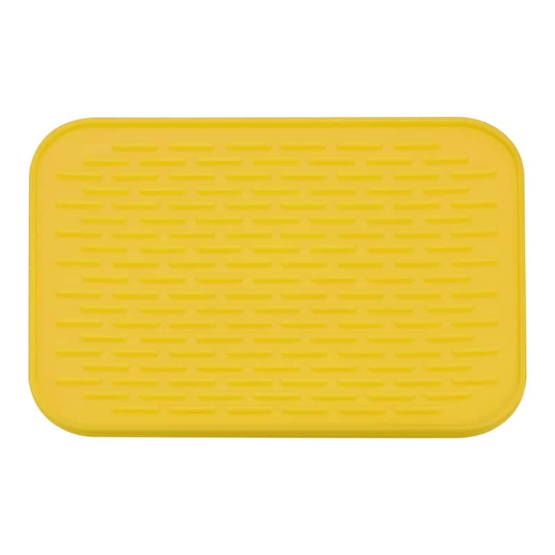 Silicone Dish Drying Mat, 8.5"x6" Under Sink Drain Pad Heat Resistant - 8.5 x 6 x 0.24 inch