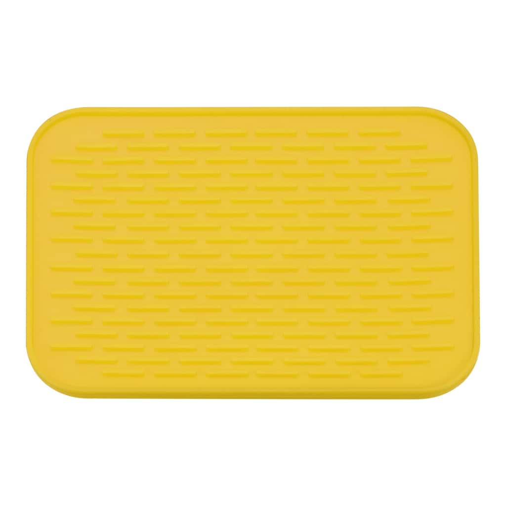 Silicone Dish Drying Mat, 8.5"x6" Under Sink Drain Pad Heat Resistant - 8.5 x 6 x 0.24 inch