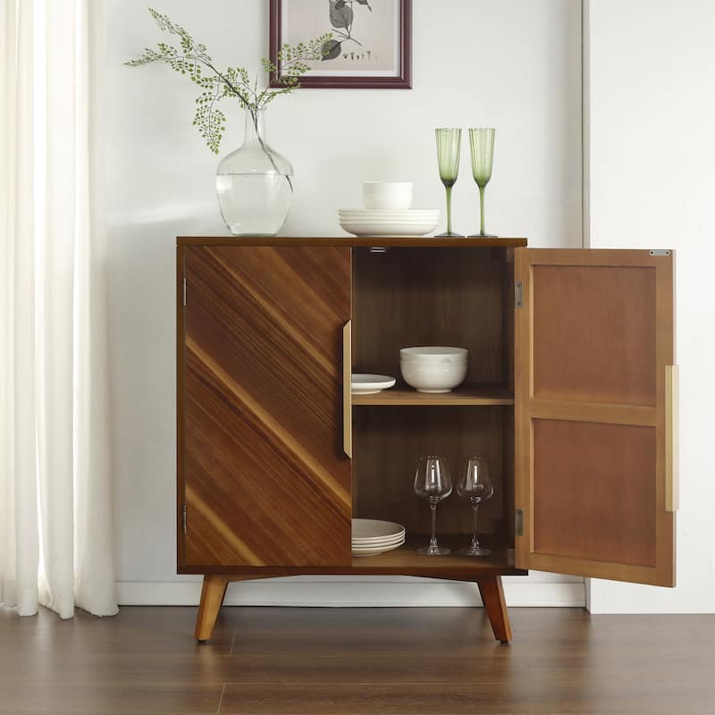 Art Leon Handcrafted Wood Sideboard with 2 Doors