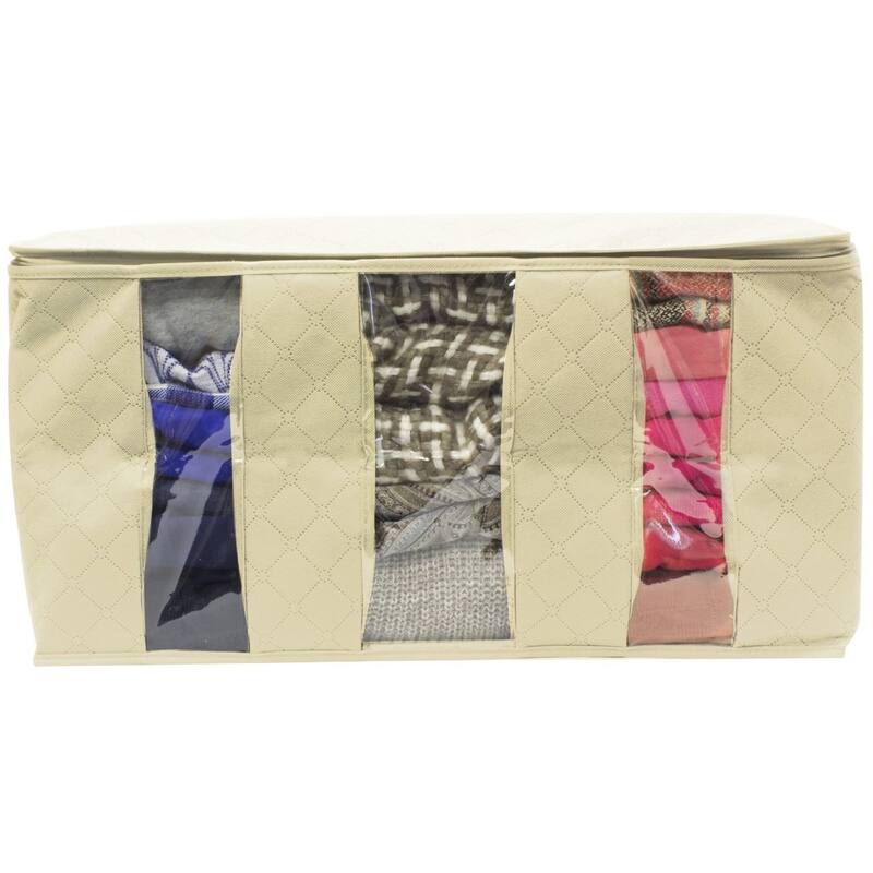 Foldable Storage Bag Organizers (Single) - 19" L X 14" W X 8" H
