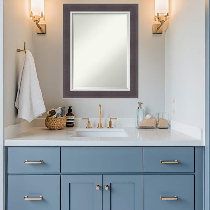 Ellie Beveled Framed Bathroom Vanity Wall Mirror