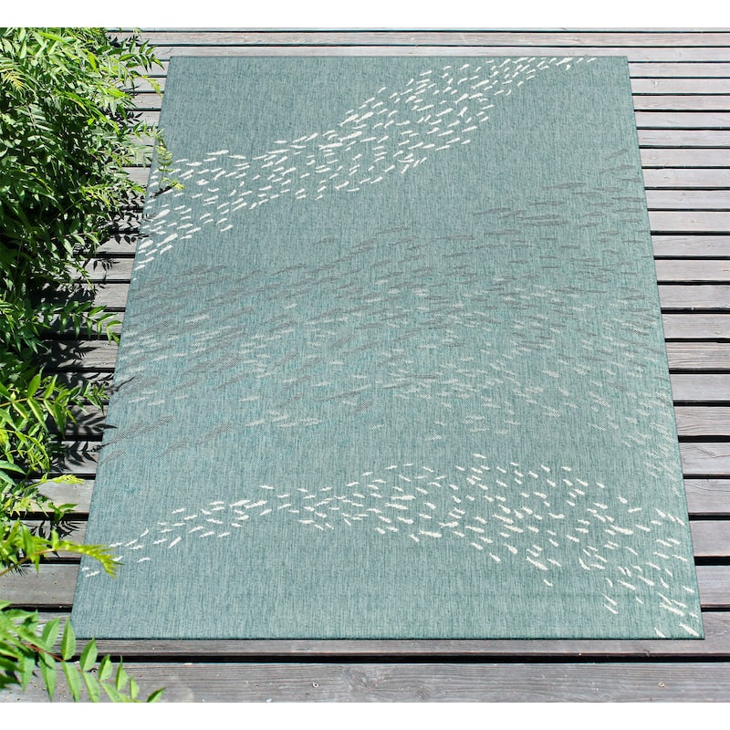 Liora Manne Carmel School Of Fish Indoor/Outdoor Area Rug
