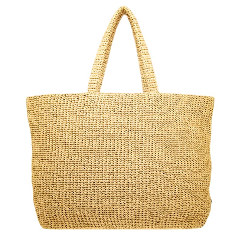 Prada Crochet Logo Tote Bag