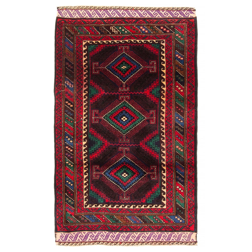 Teimani Brown Rug 2'10" x 4'11" - 2'10 x 4'11
