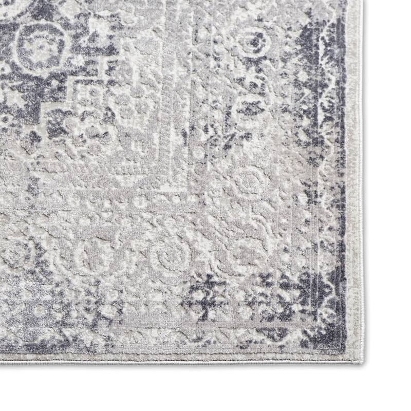 Nicole Miller New York Kenmare Capri Transitional Medallion Area Rug